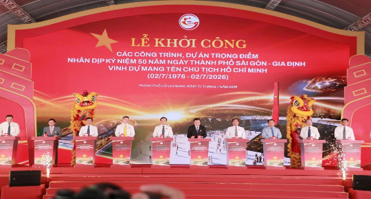 Eight major infrastructure projects break ground in Ho Chi Minh City