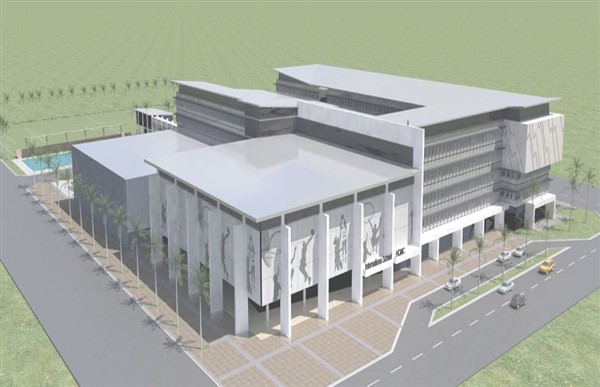 Phase 1 of a new international school, 4 stories